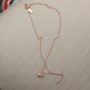 Kate Spade rose gold elephant necklace